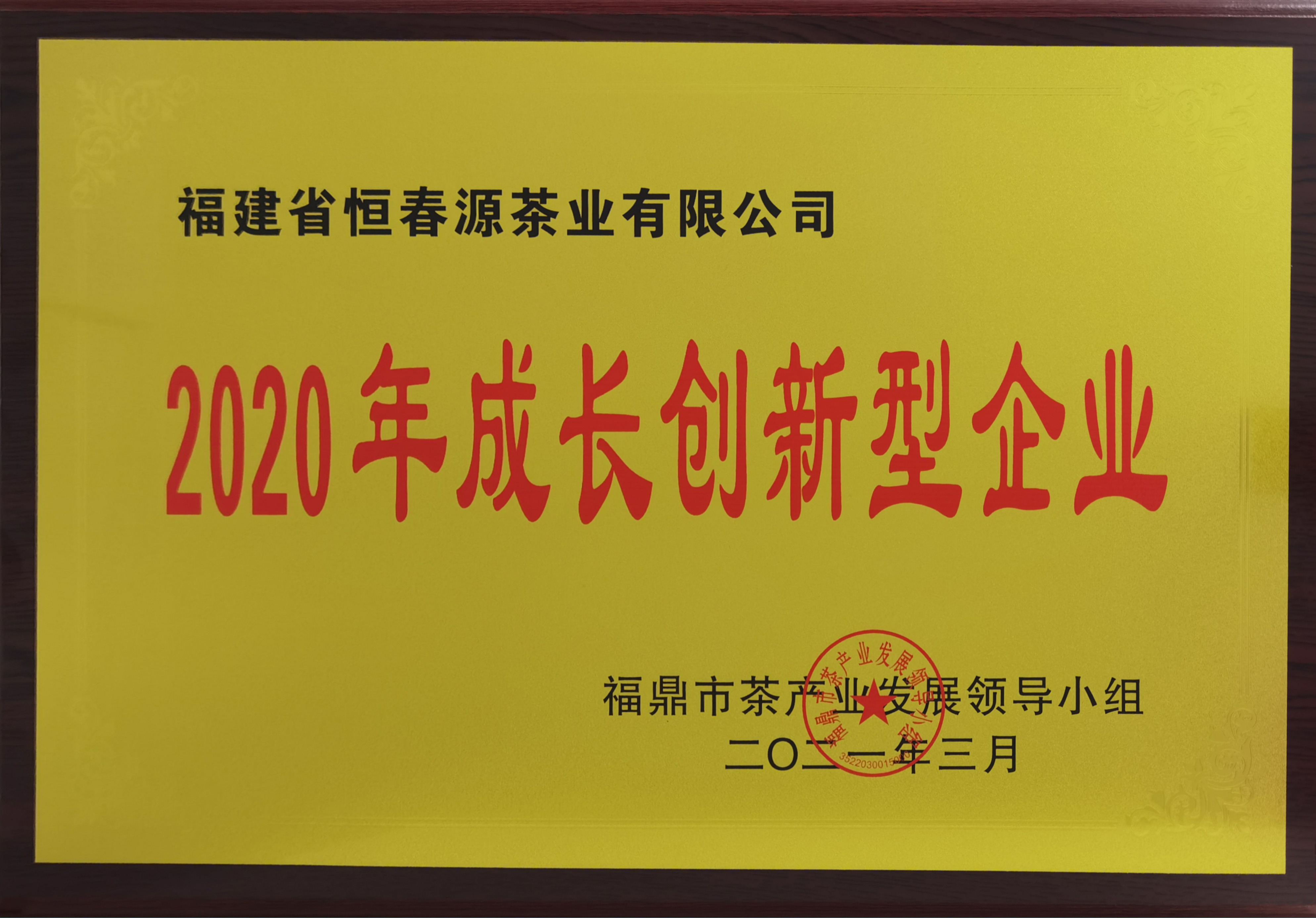 2020年成長創新型企業